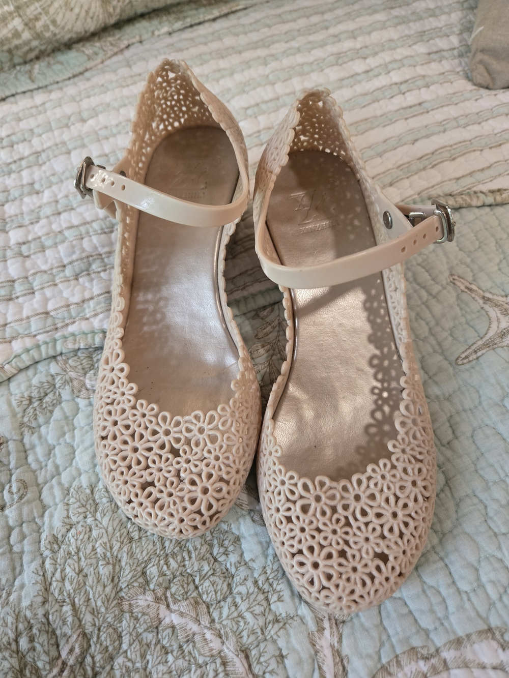 🌷Adorable Pinky Nude Jelly Mary Jane Wedges 7 - Picture 2 of 9